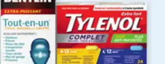 Uniprix BENYLIN, TYLENOL COMPLET Caplets, ou Sirops sélectionnés/Selected syrups offer