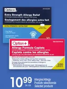 Uniprix Option+ Allergies Produits sélectionnés/Allergy Selected products offer