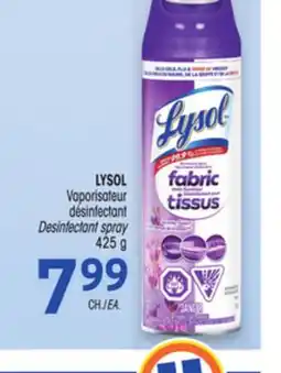 Uniprix LYSOL Vaporisateur désinfectant/Desinfectant spray offer