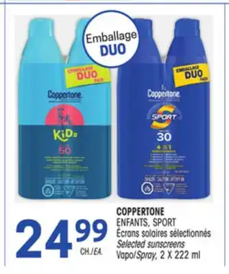 Uniprix COPPERTONE ENFANTS, SPORT Écrans solaires sélectionnés / Selected sunscreens offer