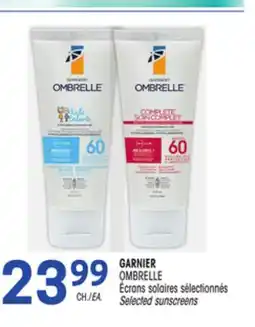 Uniprix GARNIER OMBRELLE Écrans solaires sélectionnés/Selected sunscreens offer