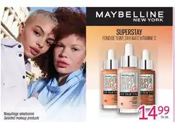 Uniprix MAYBELLINE NEW YORK Maquillage sélectionné/Selected makeup products offer