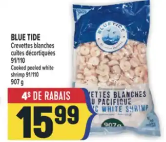 Marché Adonis BLUE TIDE CREVETTES BLANCHES CUITES DÉCORTIQUÉES 91/110 | COOKED PEELED WHITE SHRIMP 91/110 offer