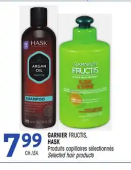 Uniprix GARNIER FRUCTIS, HASK Produits capillaires sélectionnés/Selected hair products offer