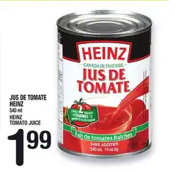 Marche Ami JUS DE TOMATE HEINZ | HEINZ TOMATO JUICE offer