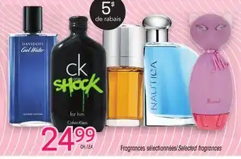 Uniprix DAVIDOFF,CALVIN KLEIN,NAUTICA,KATY PERRY Fragrances sélectionnées/Selected fragrances offer