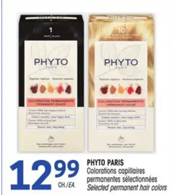 Uniprix PHYTO PARIS Colorations capillaires permanentes sélectionnées / Selected permanent hair colors offer