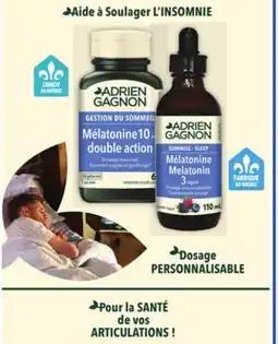 Uniprix ADRIEN GAGNON Produits naturels sélection/Selected Natural products offer