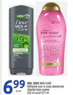 Uniprix OGX, DOVE MEN+CARE Nettoyants pour le corps sélectionnés / Selected body washes offer