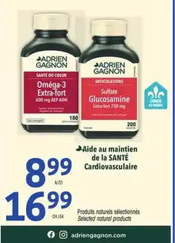 Uniprix ADRIEN GAGNON Produits naturels sélectionnés /Selected natural products offer