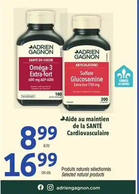 Uniprix ADRIEN GAGNON Produits naturels sélectionnés /Selected natural products offer