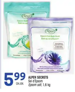 Uniprix ALPEN SECRETS Sel d'Epsom / Epsom salt offer