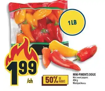 Marché Adonis MINI-PIMENTS DOUX | MINI SWEET PEPPERS offer