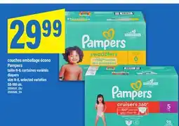 Maxi COUCHES EMBALLAGE ÉCONO PAMPERS | DIAPERS, 58-180 un offer