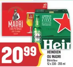 Marché Adonis HEINEKEN OU MADRI Bière | Beer offer