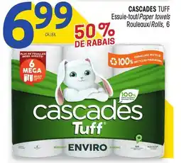 Uniprix CASCADES TUFF Essuie-tout/Paper towels Rouleaux/Rolls, 6 offer