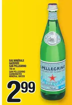 Marche Ami EAU MINÉRALE GAZÉIFIÉE SAN PELLEGRINO | SAN PELLEGRINO CARBONATED MINERAL WATER offer