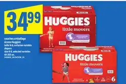 Maxi COUCHES EMBALLAGE ÉCONO HUGGIES TAILLE N-8 | DIAPERS SIZE N-8 , 60-200 un offer