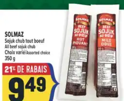 Marché Adonis SOLMAZ SOJUK CHUB TOUT BOEUF | ALL BEEF SOJUK CHUB offer