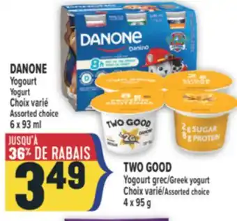 Marché Adonis DANONE YOGOURT | YOGURT,TWO GOOD YOGOURT | YOGURT offer