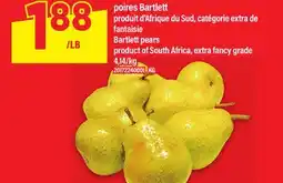 Maxi POIRES BARTLETT | BARTLETT PEARS offer