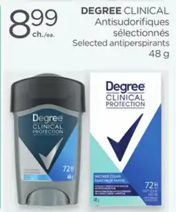 Proxim DEGREE Selected antiperspirants offer