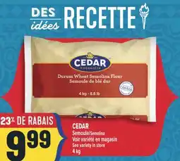 Marché Adonis CEDAR SEMOULE | SEMOLINA offer