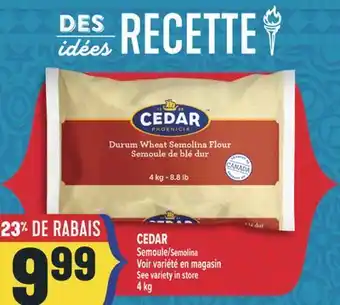 Marché Adonis CEDAR SEMOULE | SEMOLINA offer