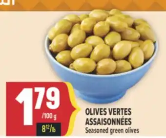 Marché Adonis OLIVES VERTES ASSAISONNÉES | Seasoned green olives offer