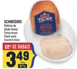 Marché Adonis SCHNEIDERS POITRINE DE DINDE FUMÉE | TURKEY BREAST offer