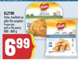 Marché Adonis ELZYMI TARTE, FEUILLETÉ OU PÂTE FILO SURGELÉS | ELZYMI FROZEN PIE, PUFF OR FILO PASTRY offer