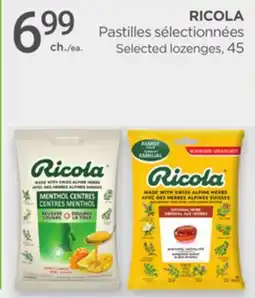 Proxim RICOLA Selected lozenges offer