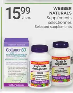 Proxim WEBBER NATURALS Selected supplements offer