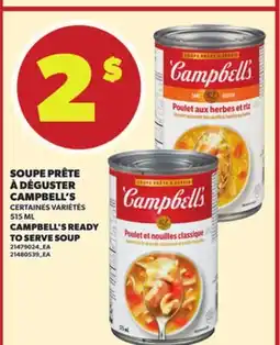 Provigo SOUPE PRÊTE À DÉGUSTER CAMPBELL'S, 515 ML offer