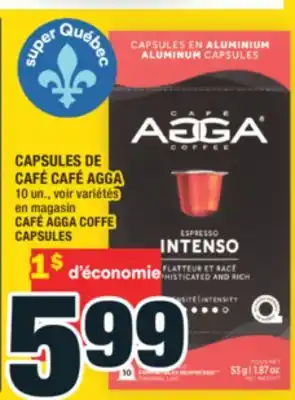 Super C CAPSULES DE CAFÉ CAFÉ AGGA | CAFÉ AGGA COFFEE CAPSULES offer