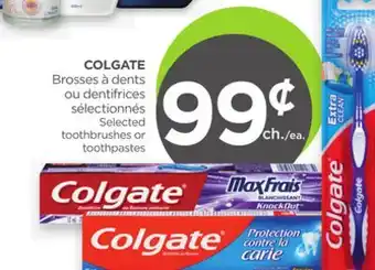 Proxim COLGATE Selected toothbrushes or toothpastes offer