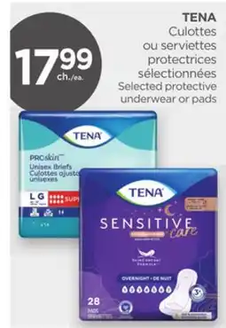 Proxim TENA Selected protective underwear or pads offer