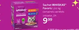 Provigo SACHET WHISKAS FAVORIS, 1.02 KG offer