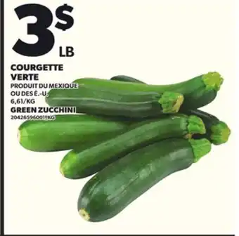 Provigo COURGETTE VERTE offer