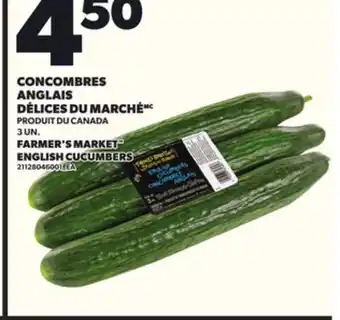 Provigo CONCOMBRES ANGLAIS DÉLICES DU MARCHÉ, 3 UN offer