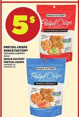 Provigo PRETZEL CRISPS SNACK FACTORY, 200 G offer