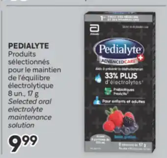 Brunet PEDIALYTE Produits sélectionnés pour le maintien de l'équilibre électrolytique offer