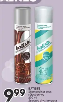 Brunet BATISTE Shampooings secs sélectionnés offer