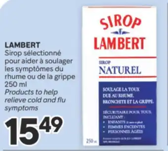 Brunet LAMBERT Sirop sélectionné pour aider à soulager rhume ou de la grippe offer