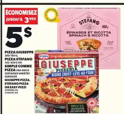 Provigo PIZZA GIUSEPPE, 280-785 G PIZZA STEFANO, 392-429 G OU SIMPLE COMME PIZZA, 560-600 G offer