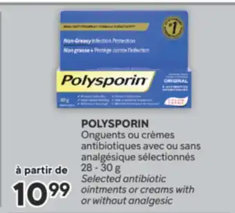 Brunet POLYSPORIN Onguents ou crèmes antibiotiques avec ou sans analgésique sélectionnés offer