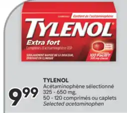 Brunet TYLENOL Acétaminophène sélectionné 325 - 650 mg offer