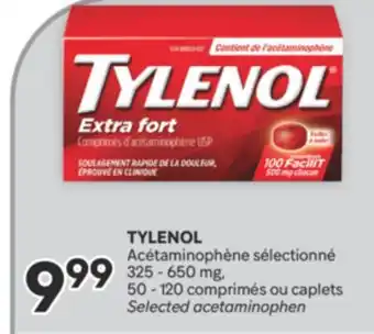 Brunet TYLENOL Acétaminophène sélectionné 325 - 650 mg offer