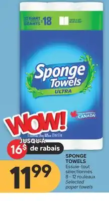 Brunet SPONGE TOWELS Essuie-tout sélectionnés offer