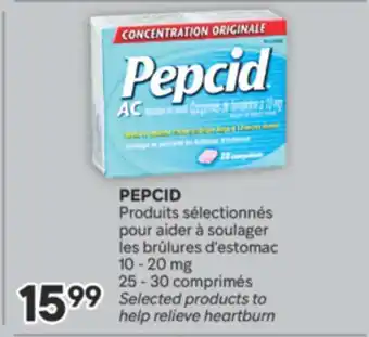 Brunet PEPCID Produits sélectionnés pour aider à soulager les brûlures d'estomac offer